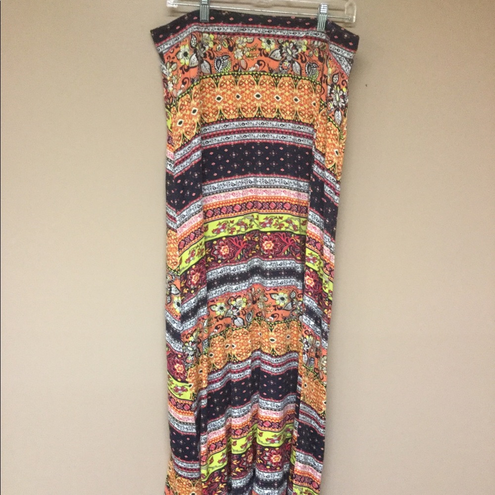 Cato Fashion Multi Colored Maxi Skirt